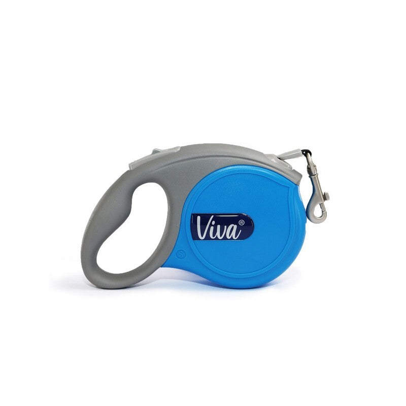 Ancol Viva Retractable Lead Sml Blue 5 m