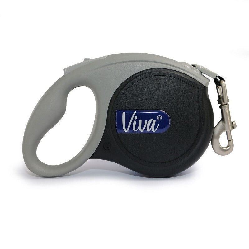 Ancol Viva Retractable Lead Lrg Blck 5 m