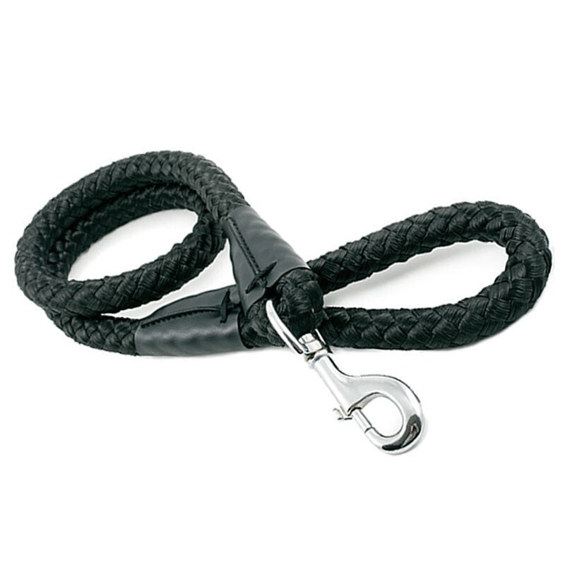 Ancol Nyl Sup Rope Lead Blck 20mm 1.07m