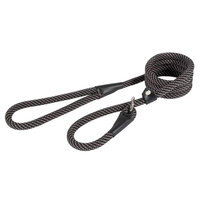 Ancol Extr Rope Slip Blk/Gry12mm 1.5 m