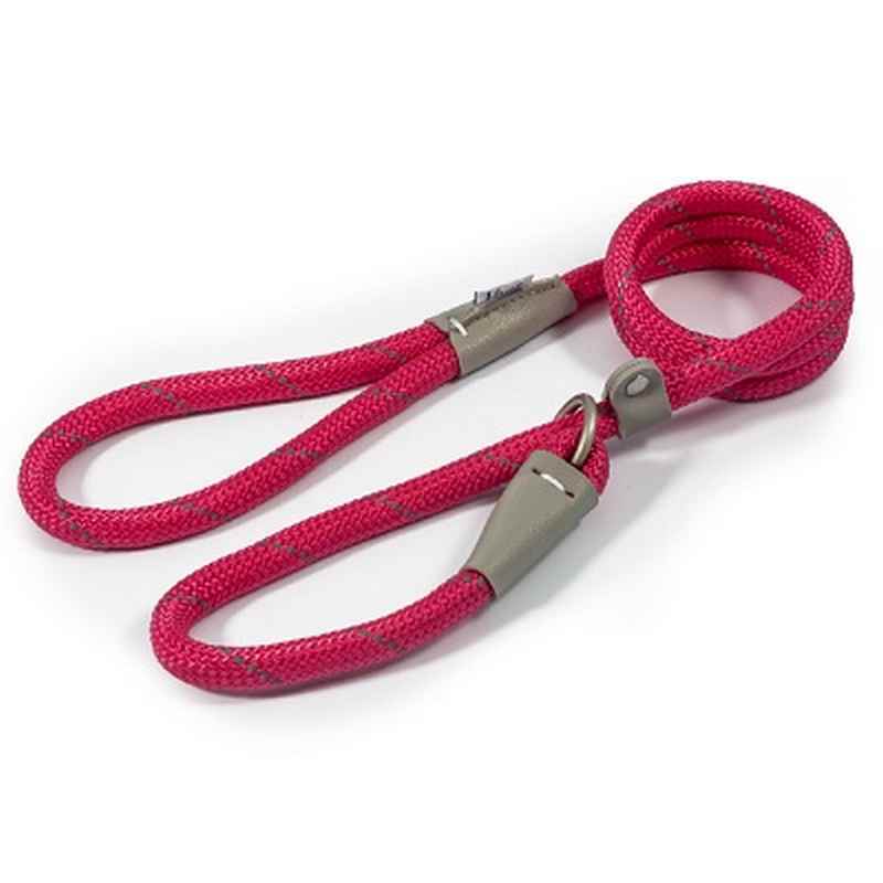 Ancol Viva Rope Refl Slp Pnk12mm 1.2 m