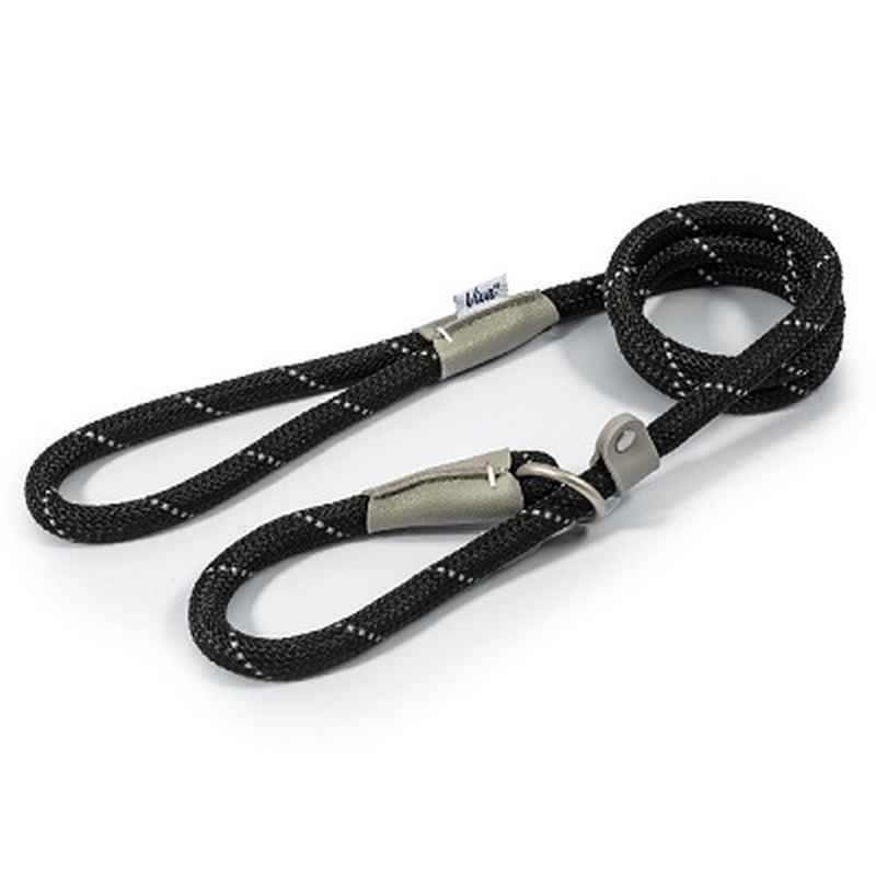 Ancol Viva Rope Refl Slp Blk12mm 1.5 m