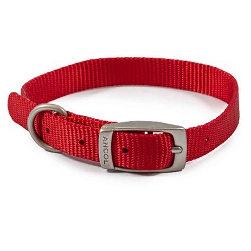Ancol Viva Buckle Col Red 20-26cm XXS