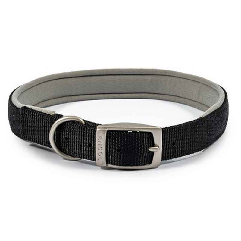 Ancol Viva Pad Buc Col Blck 45-54cm L