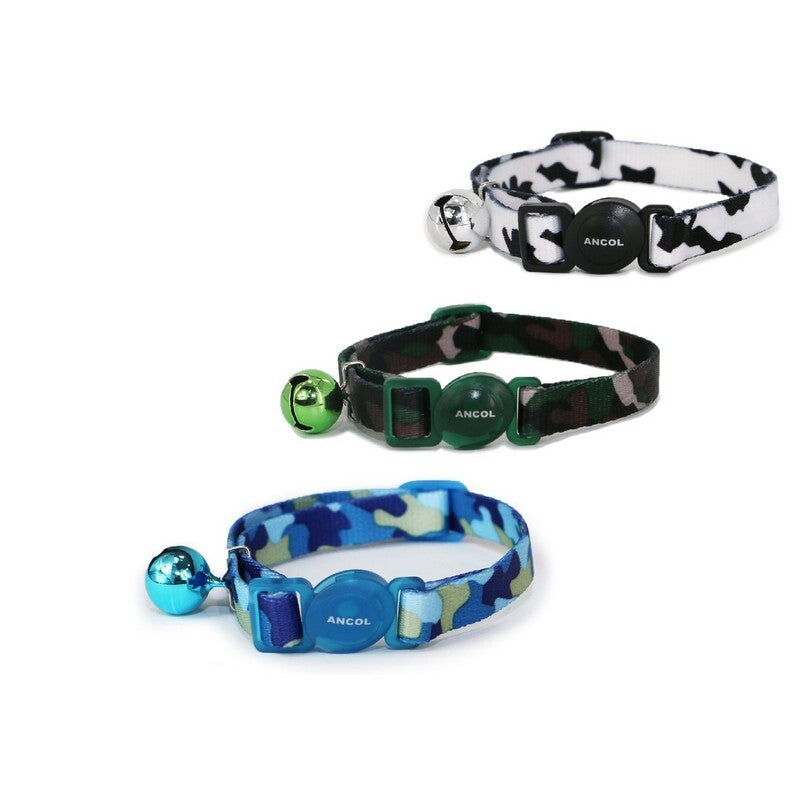 Ancol Cat Camouflage Safety Collar Green