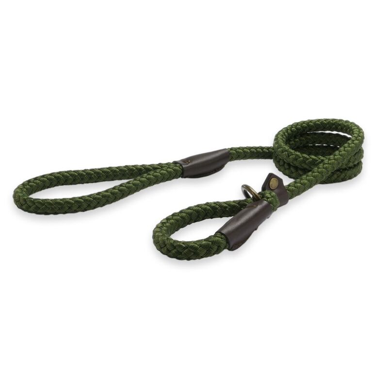 Ancol Heritage Rope Slip Lead Grn 1.5m L