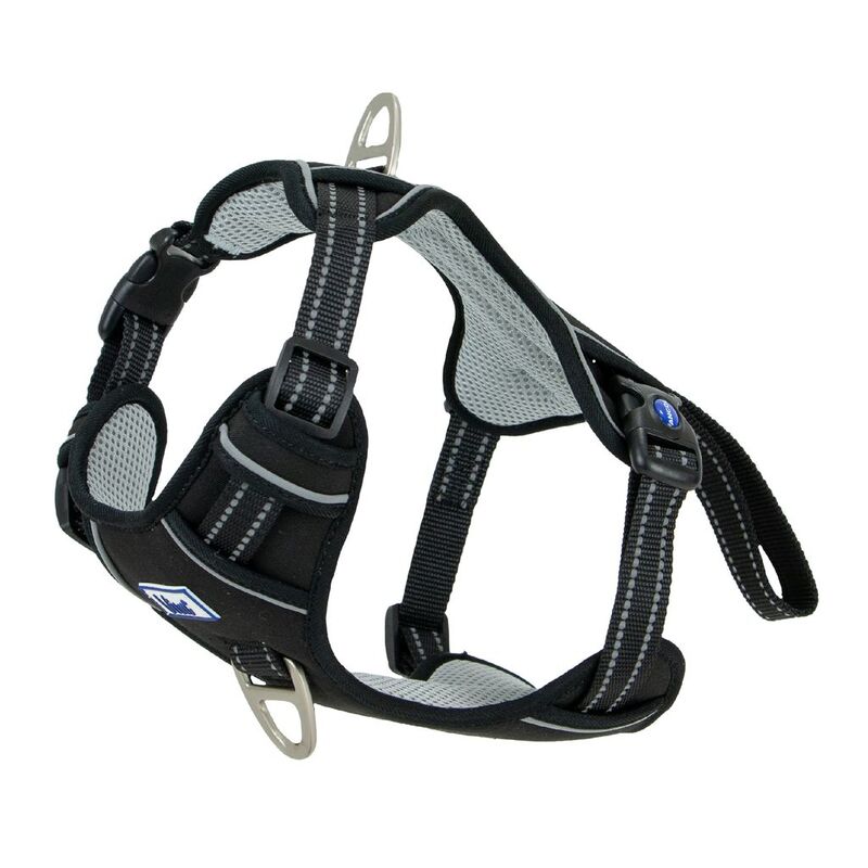 Ancol Viva Exc-Travel Harness Blk35-45cm