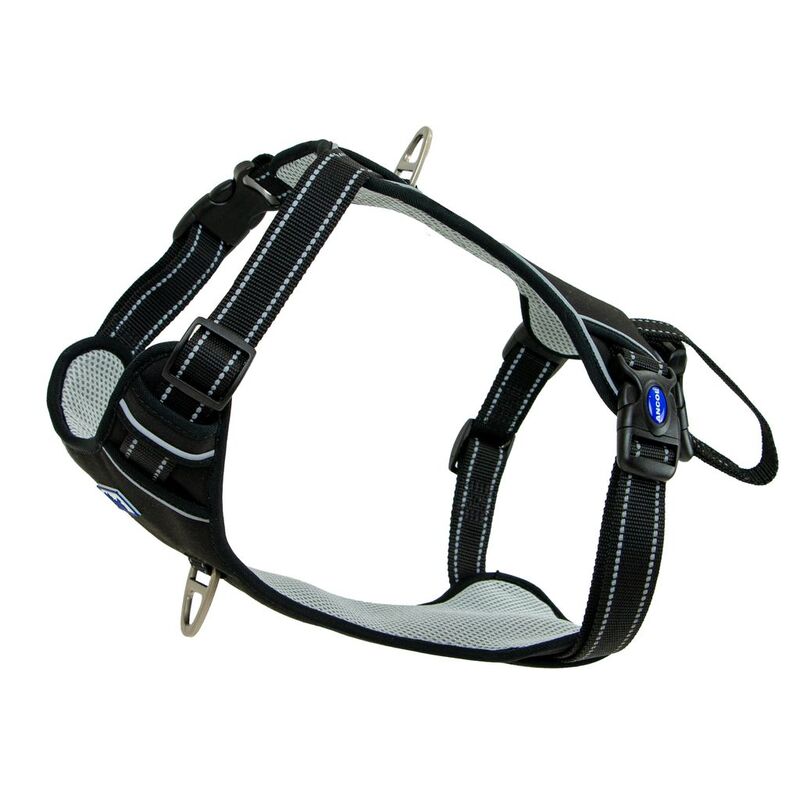 Ancol Viva Exc-Travel Harness Blk60-85cm