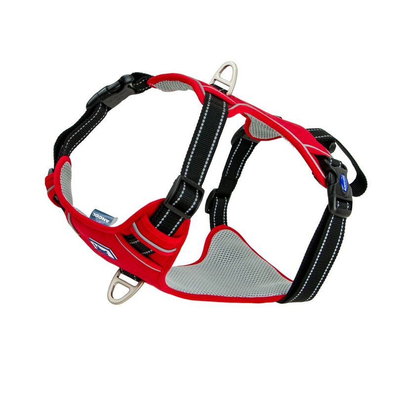 Ancol Viva Exc-Travel Harness Red60-85cm