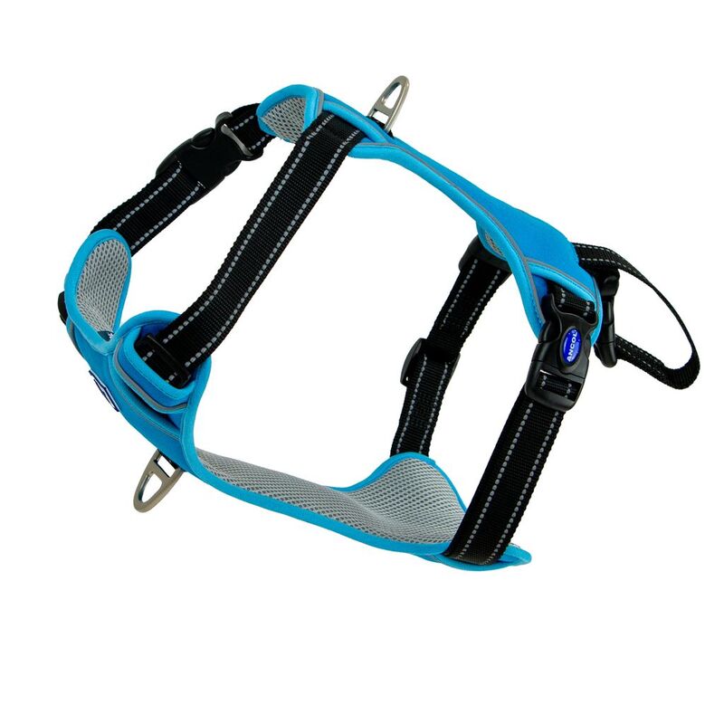 Ancol Viva Exc-Travel Harness Blu60-85cm