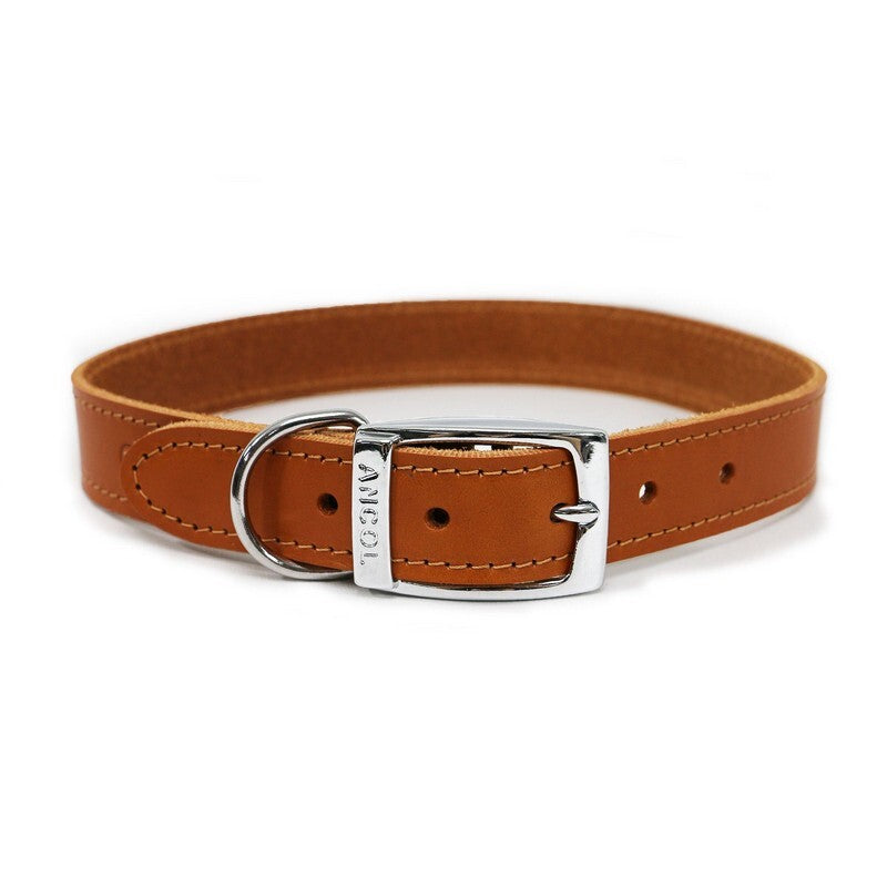 Ancol Classic Leather Collar Tan 30cm S1