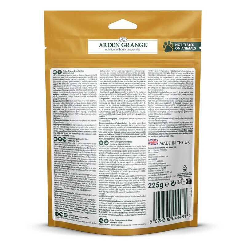 Arden Grange Dog Crunchy Duck 225g
