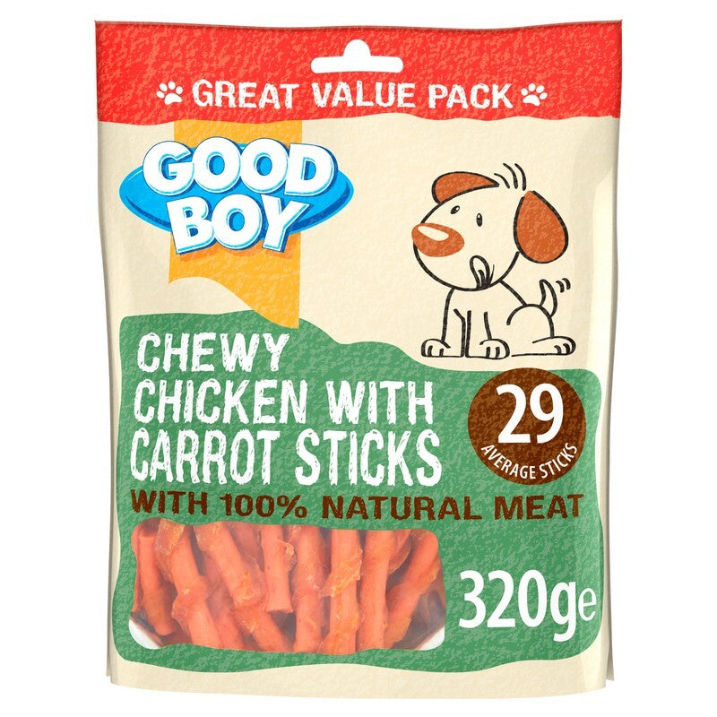 Good Boy Chicken & Carrot Sticks 320gx3