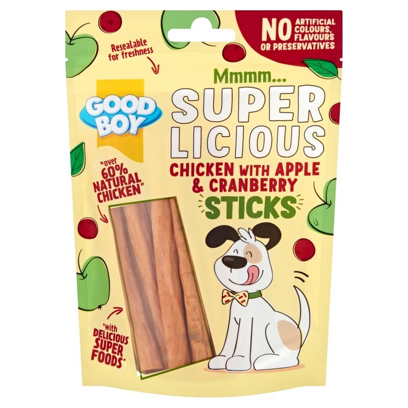 Good Boy Chick Appl&CBerry Sticks100gx12