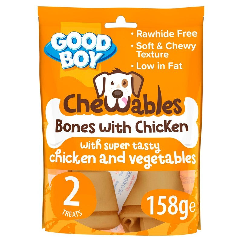 Good Boy Chewables Ch Bone 2pk 158g x 8