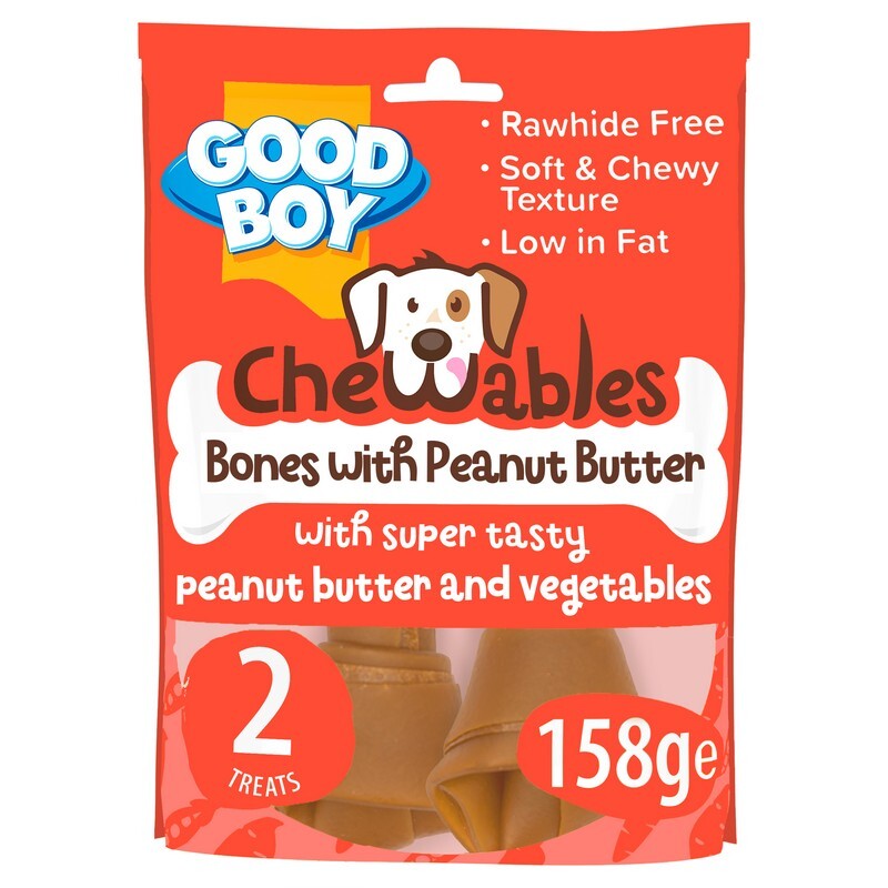 Good Boy Chewables Pnut Bt Bn 2pk158gx8