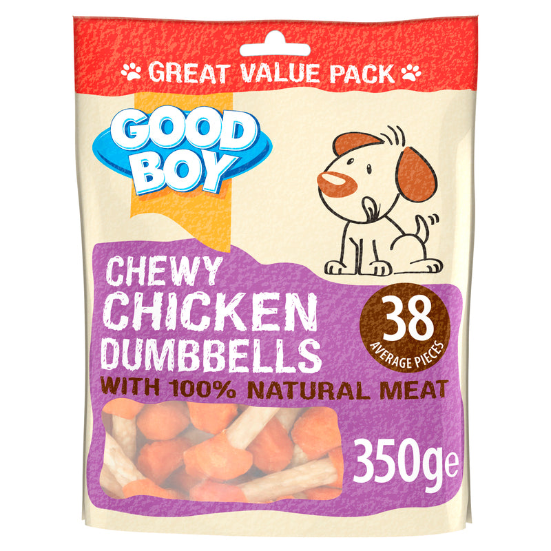 Good Boy Chewy Chicken Dumbbell 350gx4