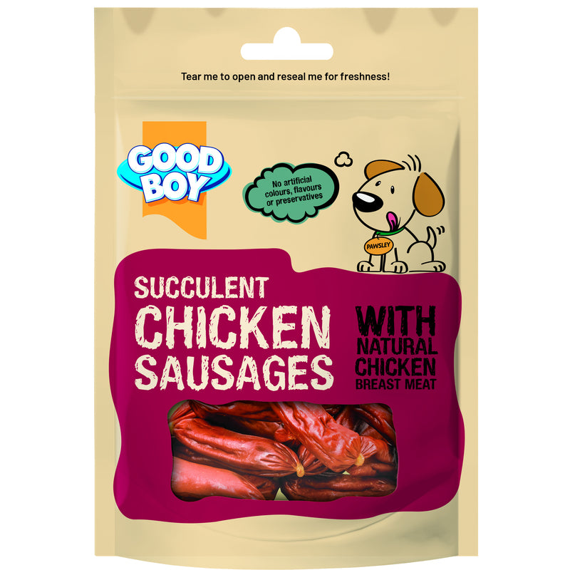 Good Boy Chicken Sausages 75gx12