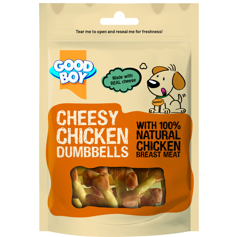 Good Boy Cheesy Dumbbells Chicken 80gx10