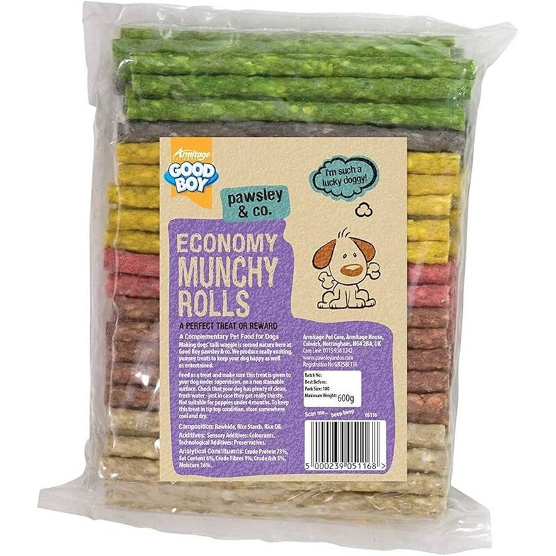 Good Boy Munchy Rolls Ass Sml 100x125mm