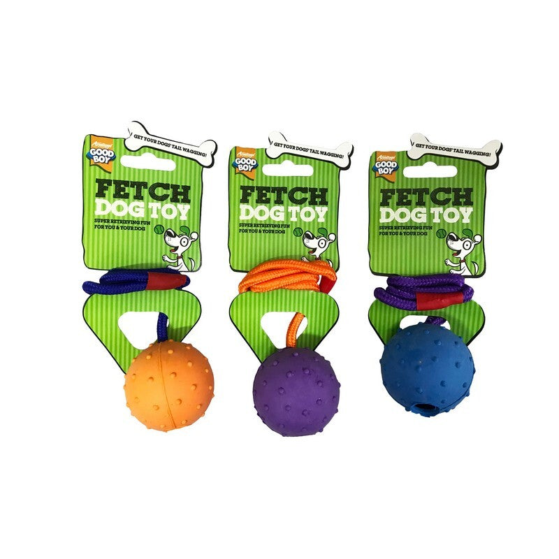 Good Boy Ball On A Rope x8