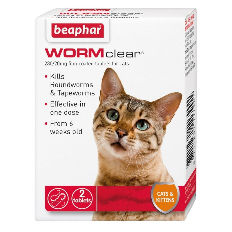 Beaphar WORMclear Cat 2 Tablets x6