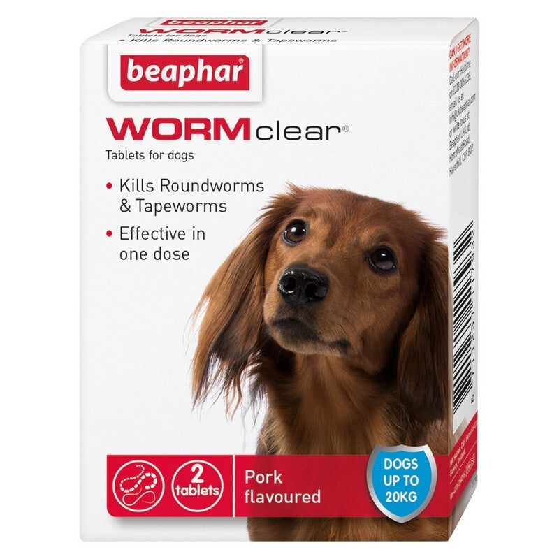 Beaphar WORMclear Dog to 20kg 2 tabs x6