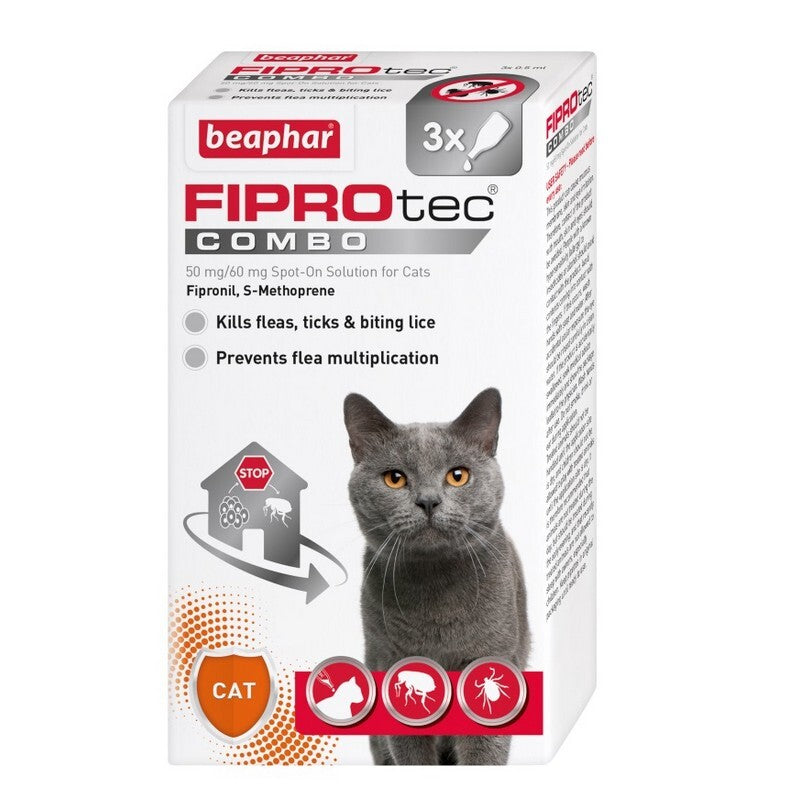 Beaphar FIPROtec COMBO Cat 3 pip x6