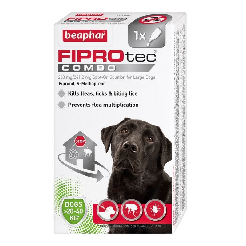 Beaphar FIPROtec COMBO Lrg Dog 1 pip x6