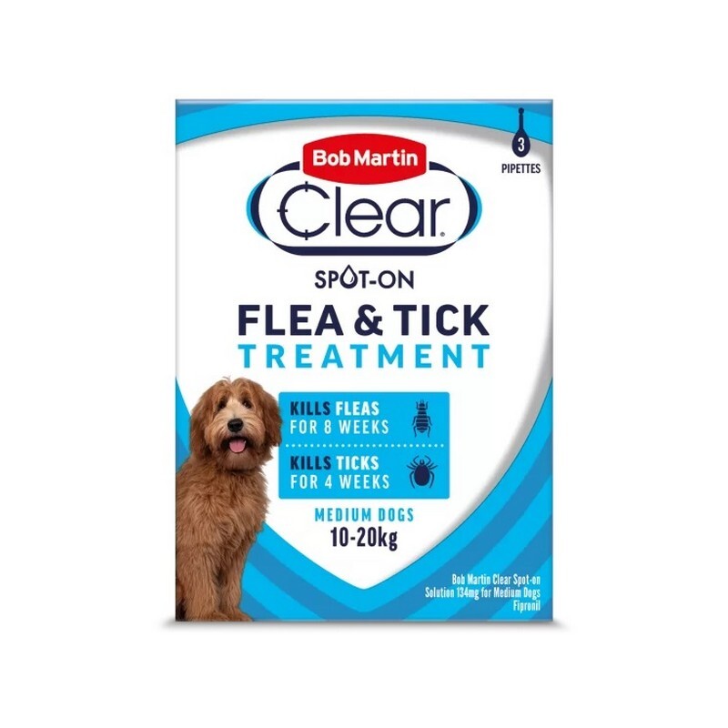 BM Clear SpotOn Flea Med (10-20kg) 3px6