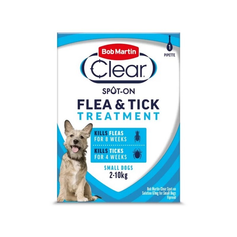 BM Clear SpotOn Flea Sml (2-10kg) 1px10