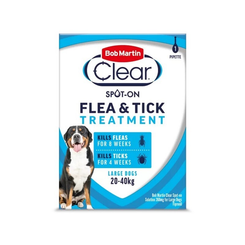 BM Clear SpotOn Flea Lrg (20-40kg) 1px10