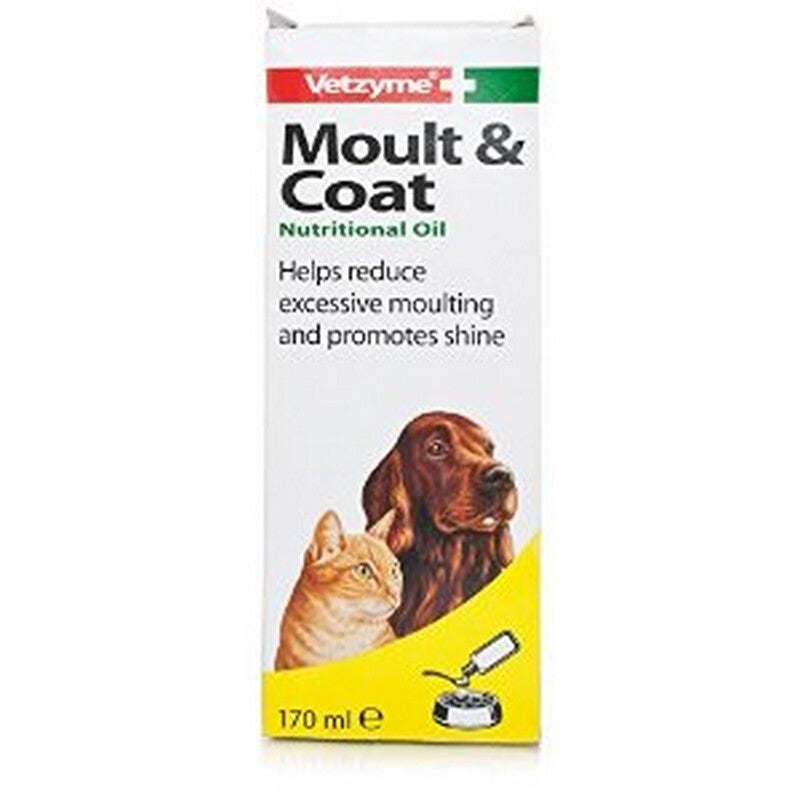 Vetzyme Moult & Coat Nutrit Oil 150mlx6