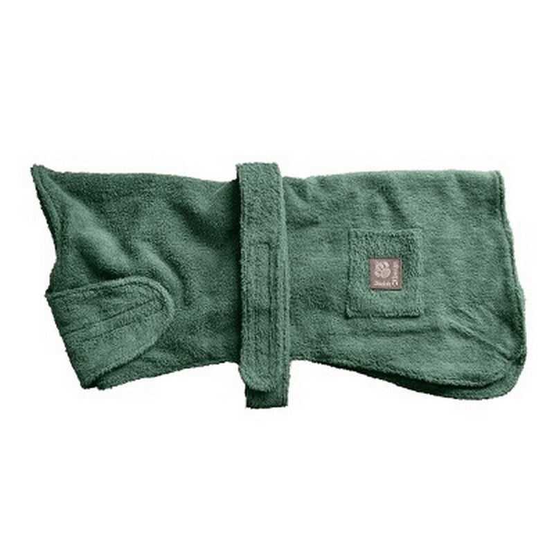 DD Towelling Dog Robe Green 20 i