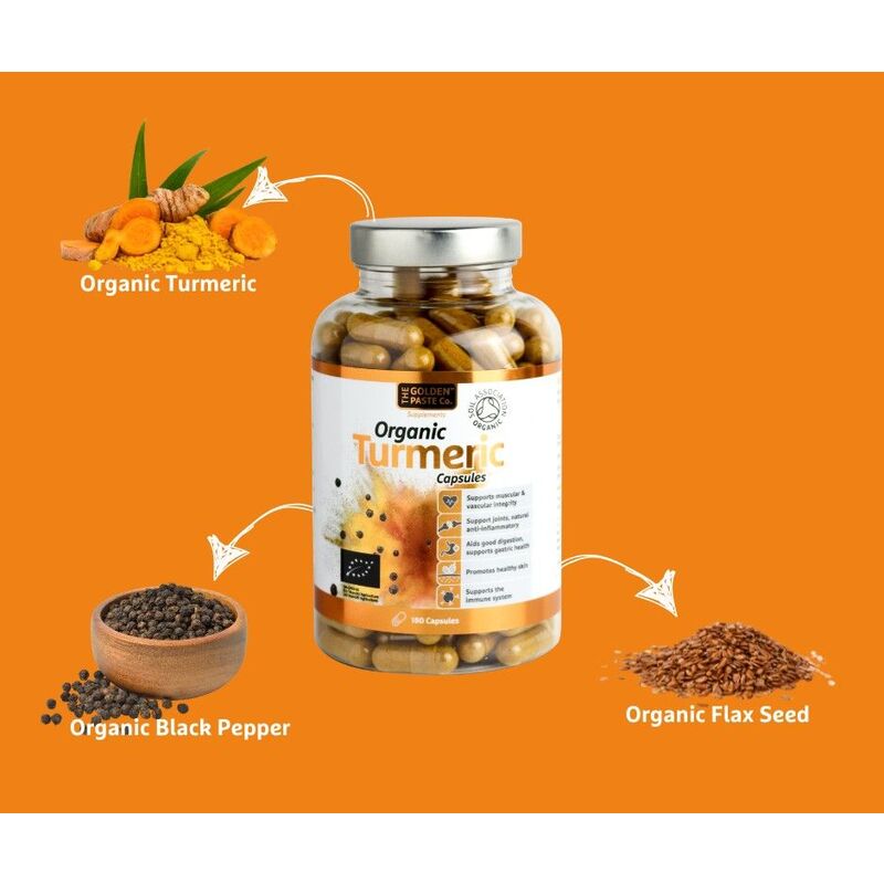 Golden Turmeric Organic 180 Caps