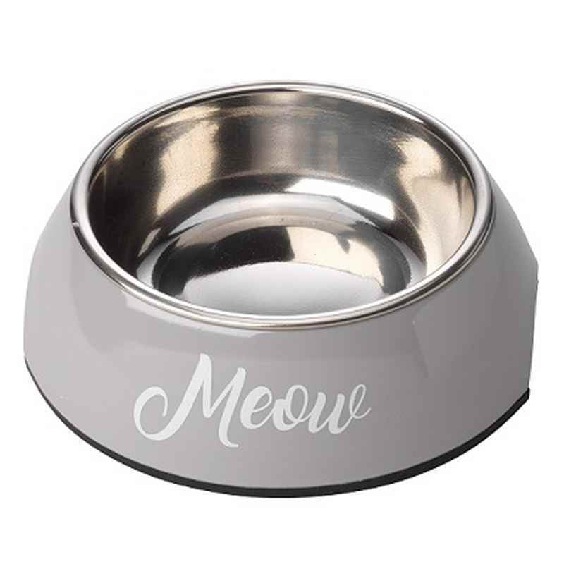 HOP Grey Meow 2 in 1 Cat Bowl