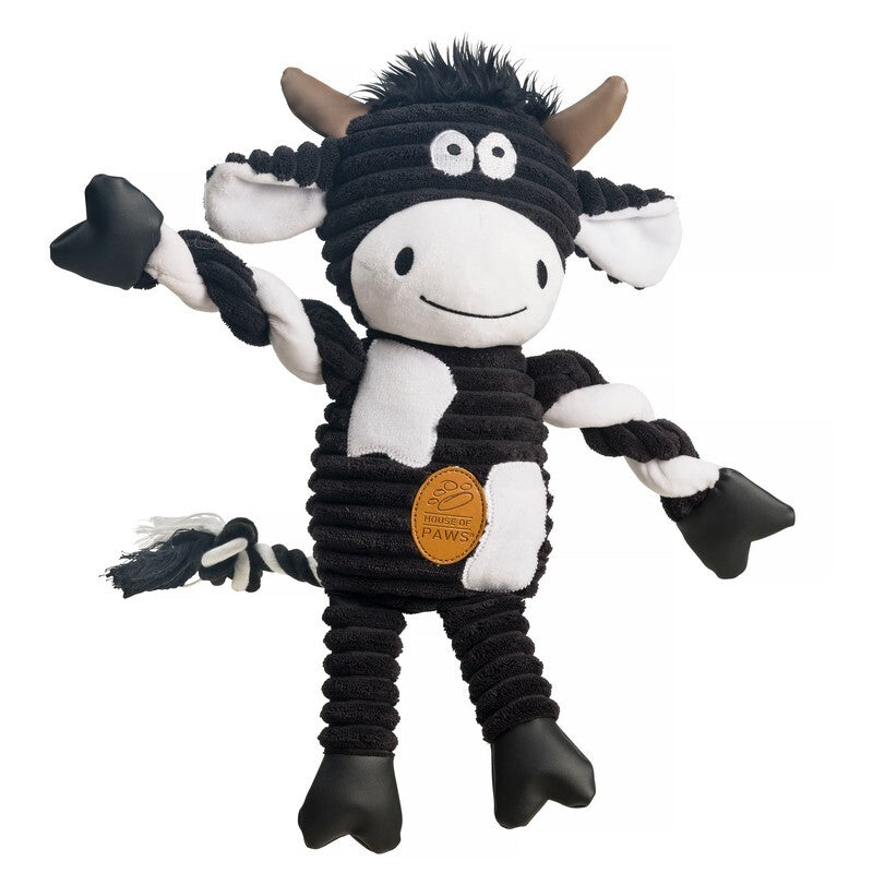 HOP Cow Jumbo Cord Dog Toy