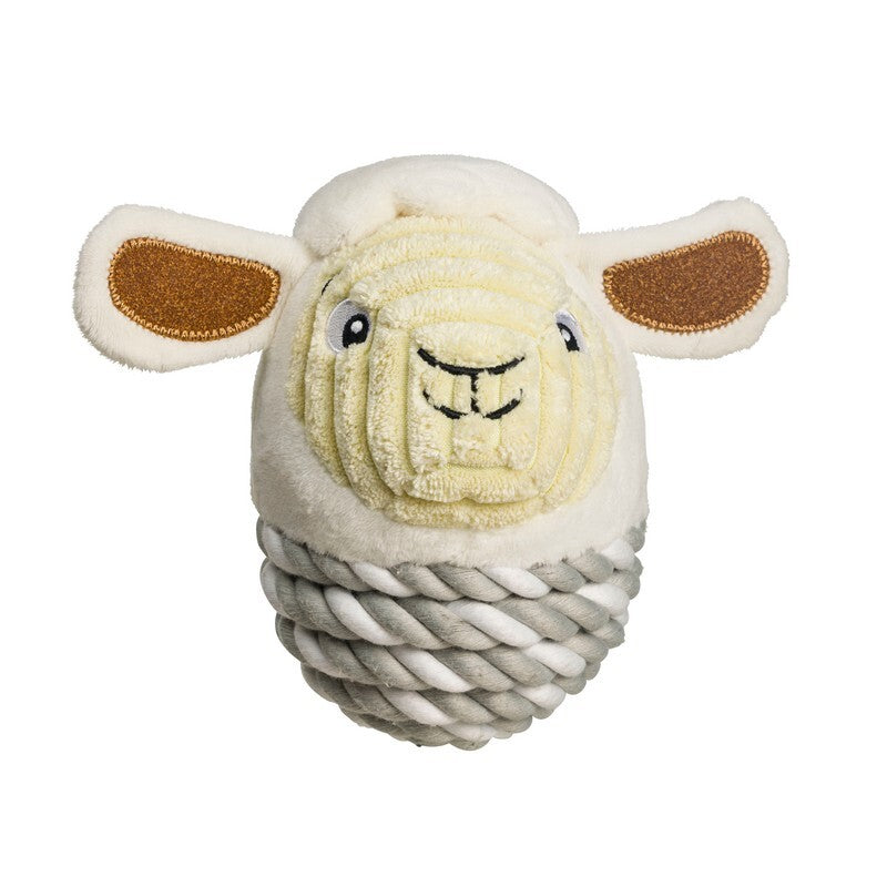 HOP Sheep Rope Ball Dog Toy