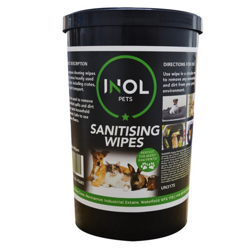 INOL Pet Sanitising Wipes (90 Wipes)