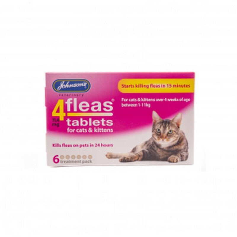 JVP Cat Kit 4Fleas 11.4mg 6Tabx6