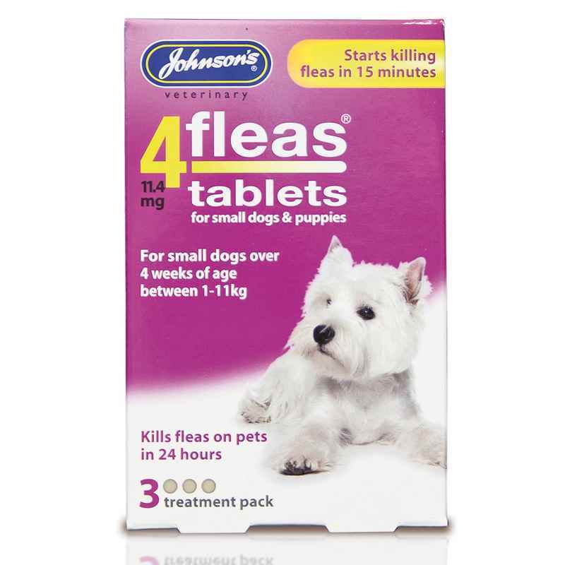 JVP 4Fleas Tabs Dog 1-11kg 3x6