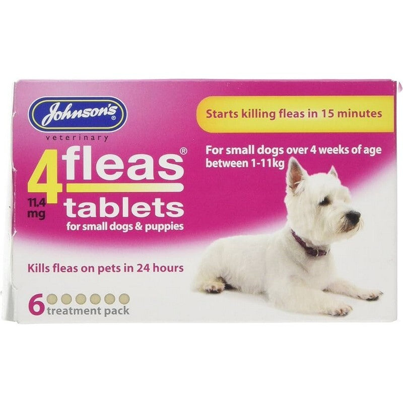 JVP 4Fleas Tabs Dog 1-11kg 6x6