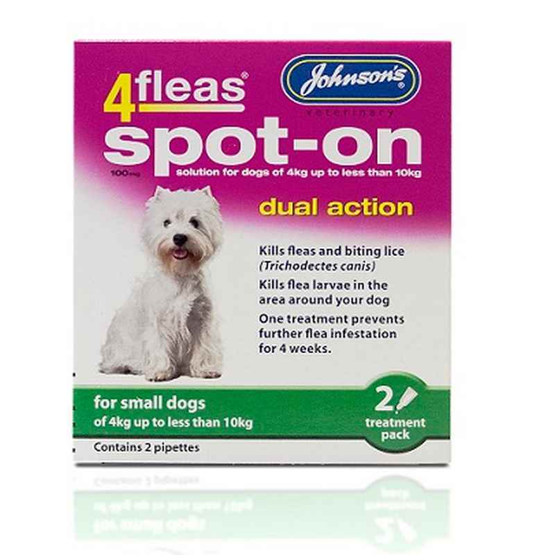 JVP 4Fleas Spot-On Dog Small 2pipx6