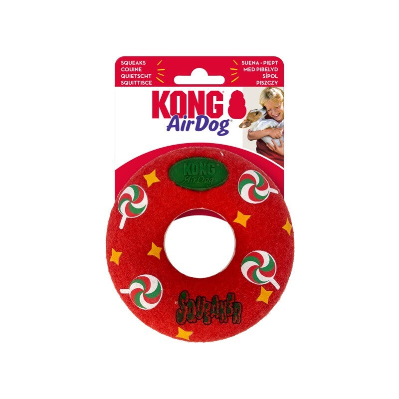 Kong Xmas AirDog Squeaker Donut Medium