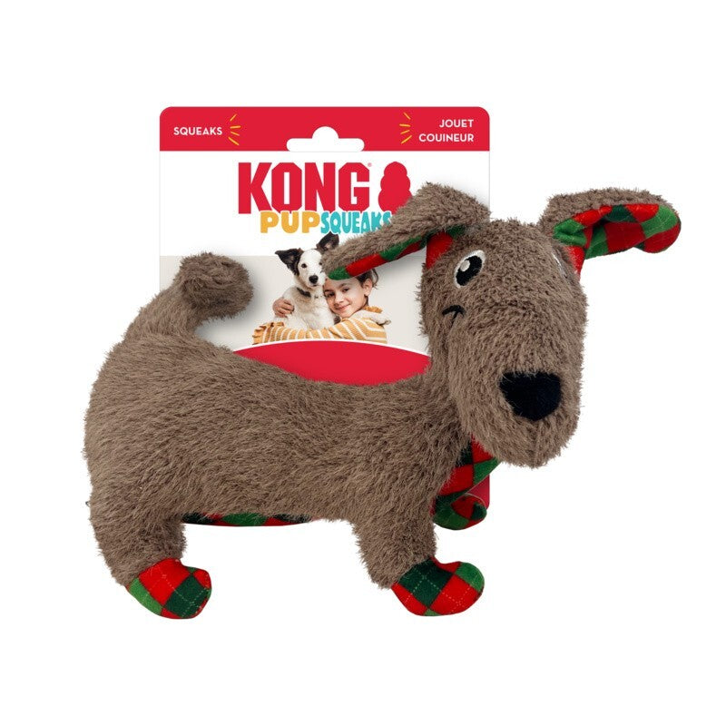 Kong Xmas PupSqueaks Tucker Medium