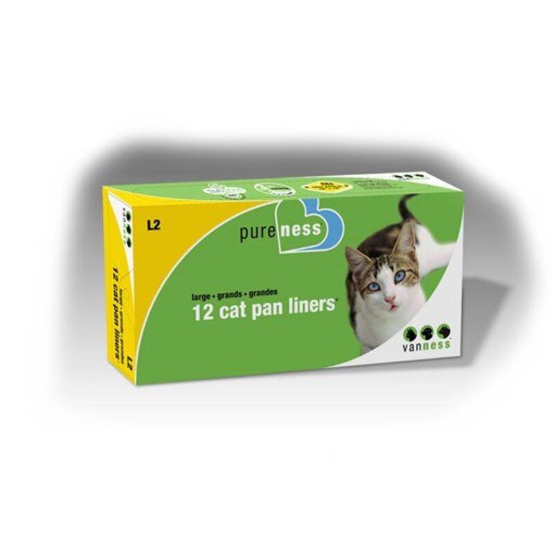 Van Ness Cat Litter Tray Liner Lrg x12