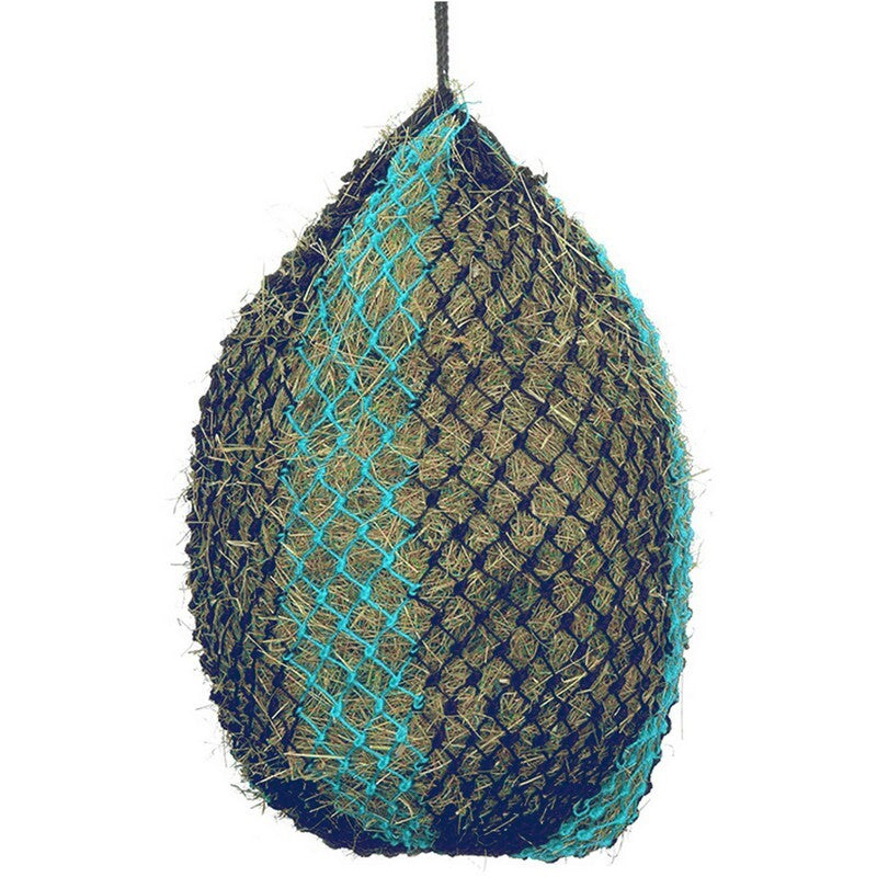 Deluxe Polypropylene Hay Net Navy/Aqua L