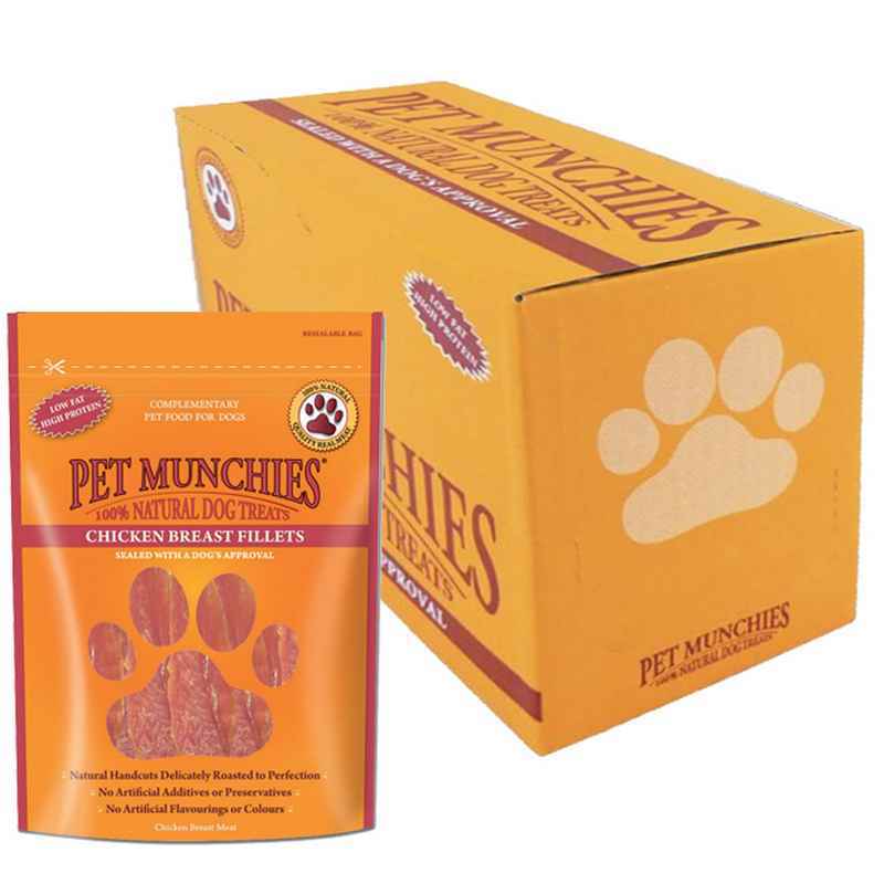 Pet Munchies Dog Treat Ckn Breast 100gx8