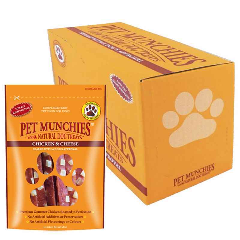 Pet Munchies Chicken & Cheese 100gx8