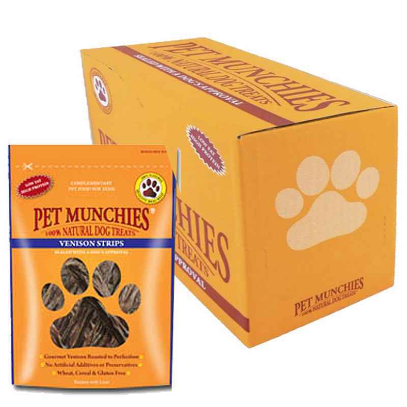 Pet Munchies Venison Strips 75gx8